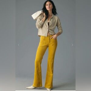 Anthropologie Pilcro The Icon Low-Rise Corduroy Flare Jeans